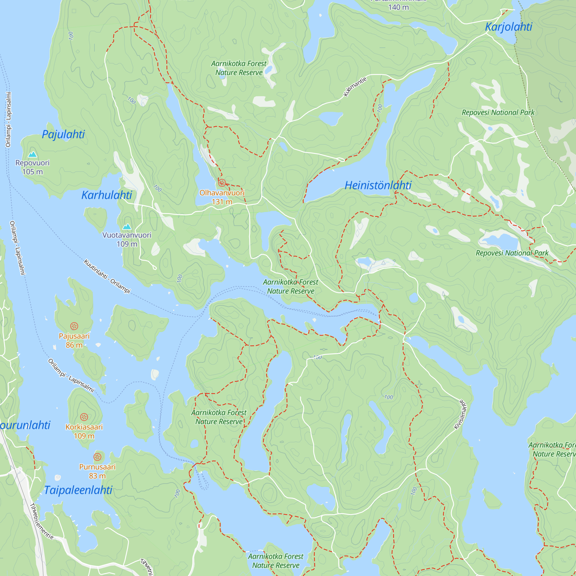 Mustavuori Lapp hut map