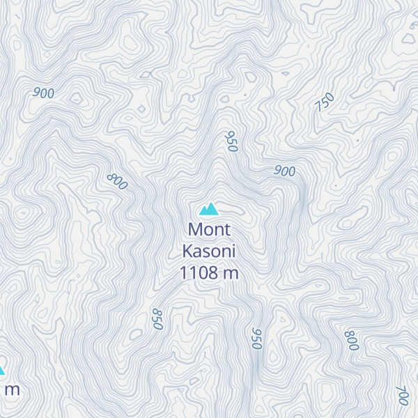 Map of Mont Kasoni