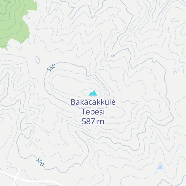 Map of Bakacakkule Tepesi