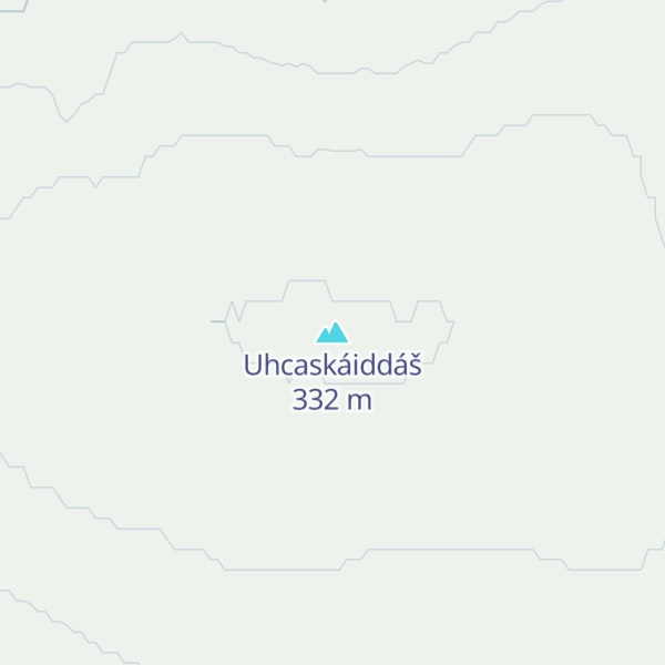 Map of Uhcaskáiddáš