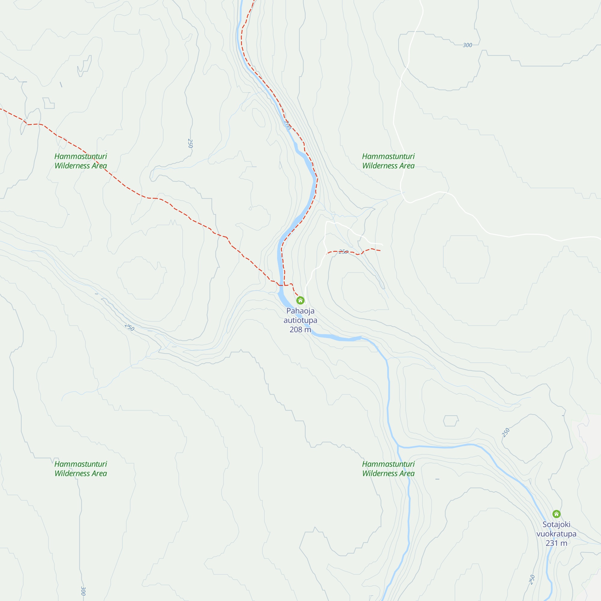 Pahaoja autiotupa map