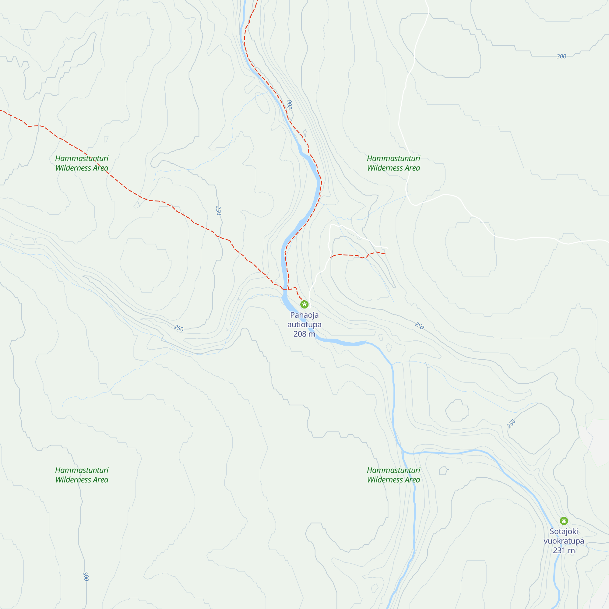 Pahaoja autiotupa map