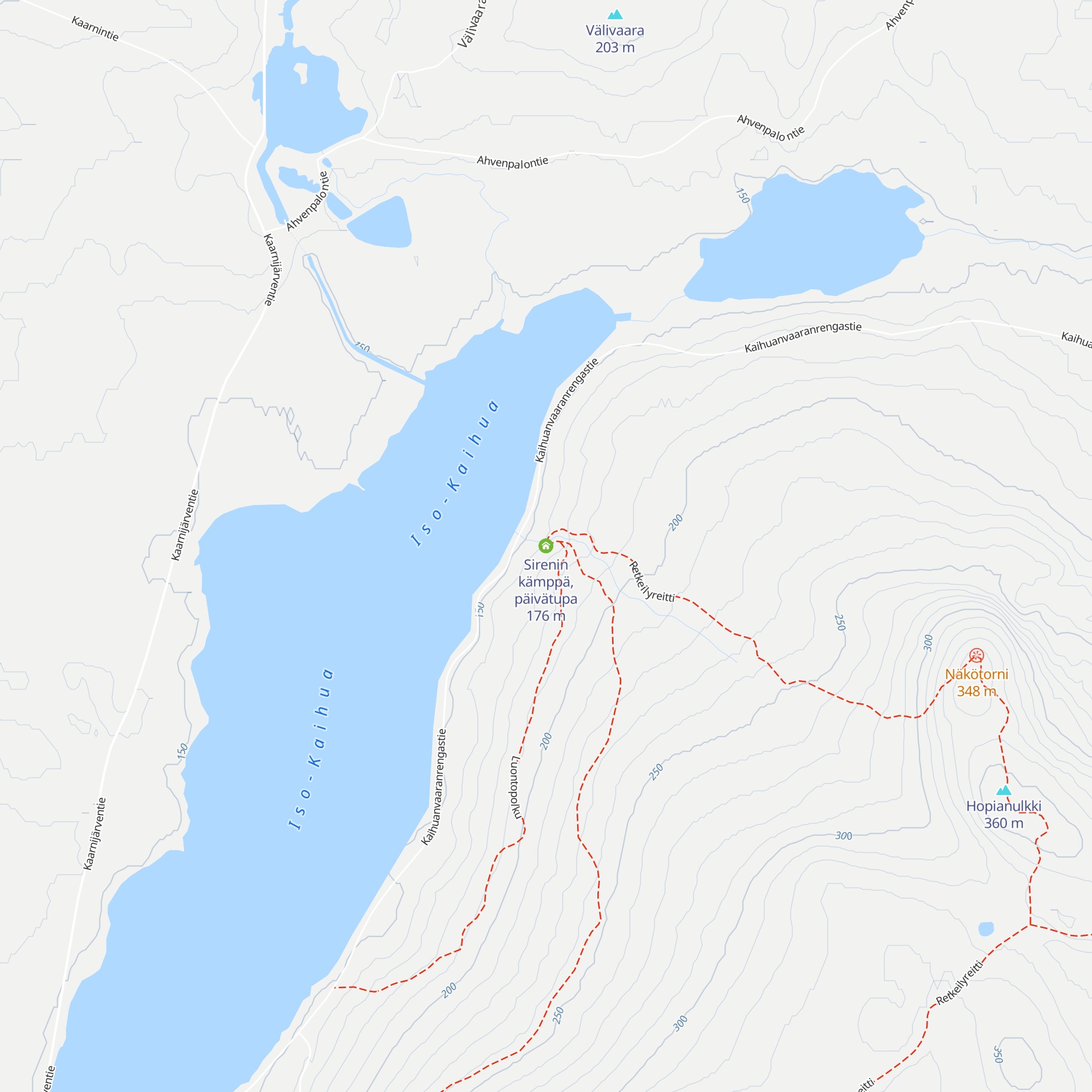 Sirenin kämppä, päivätupa map