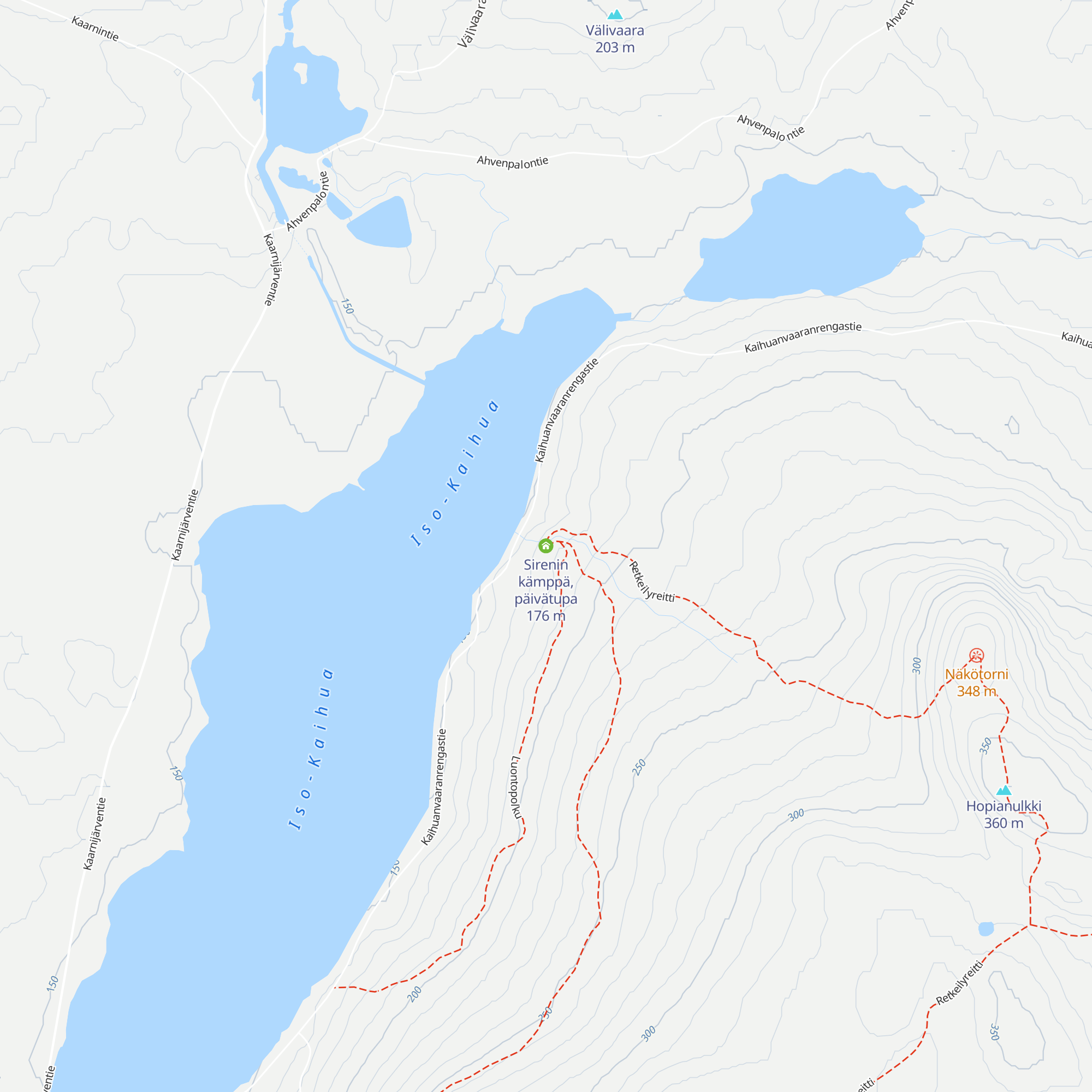 Sirenin kämppä, päivätupa map