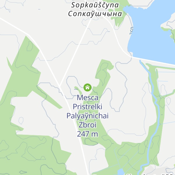 Map of Mesca Pristrelki Palyaўnichai Zbroi