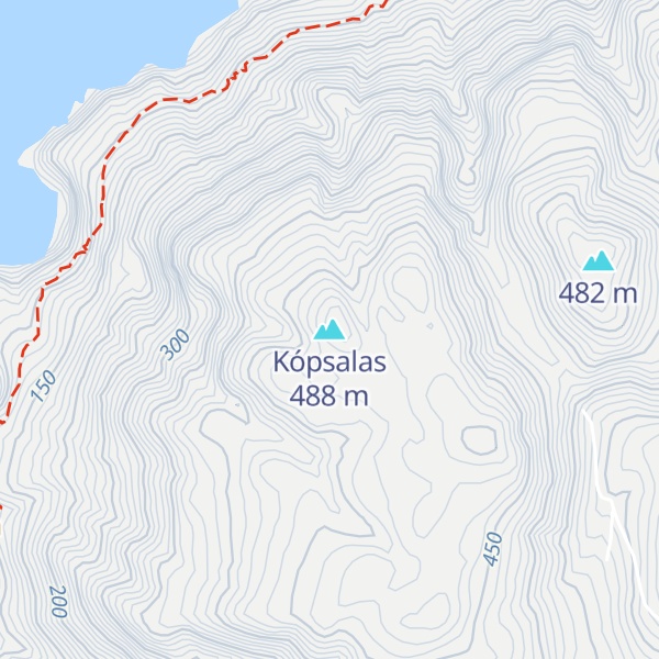 Map of Kópsalas