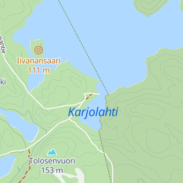 Map of Saarijärvi Forestry Hut