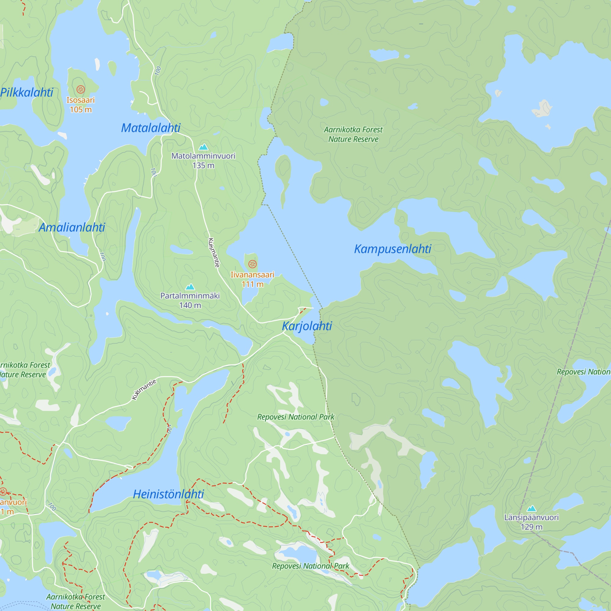 Saarijärvi Forestry Hut map