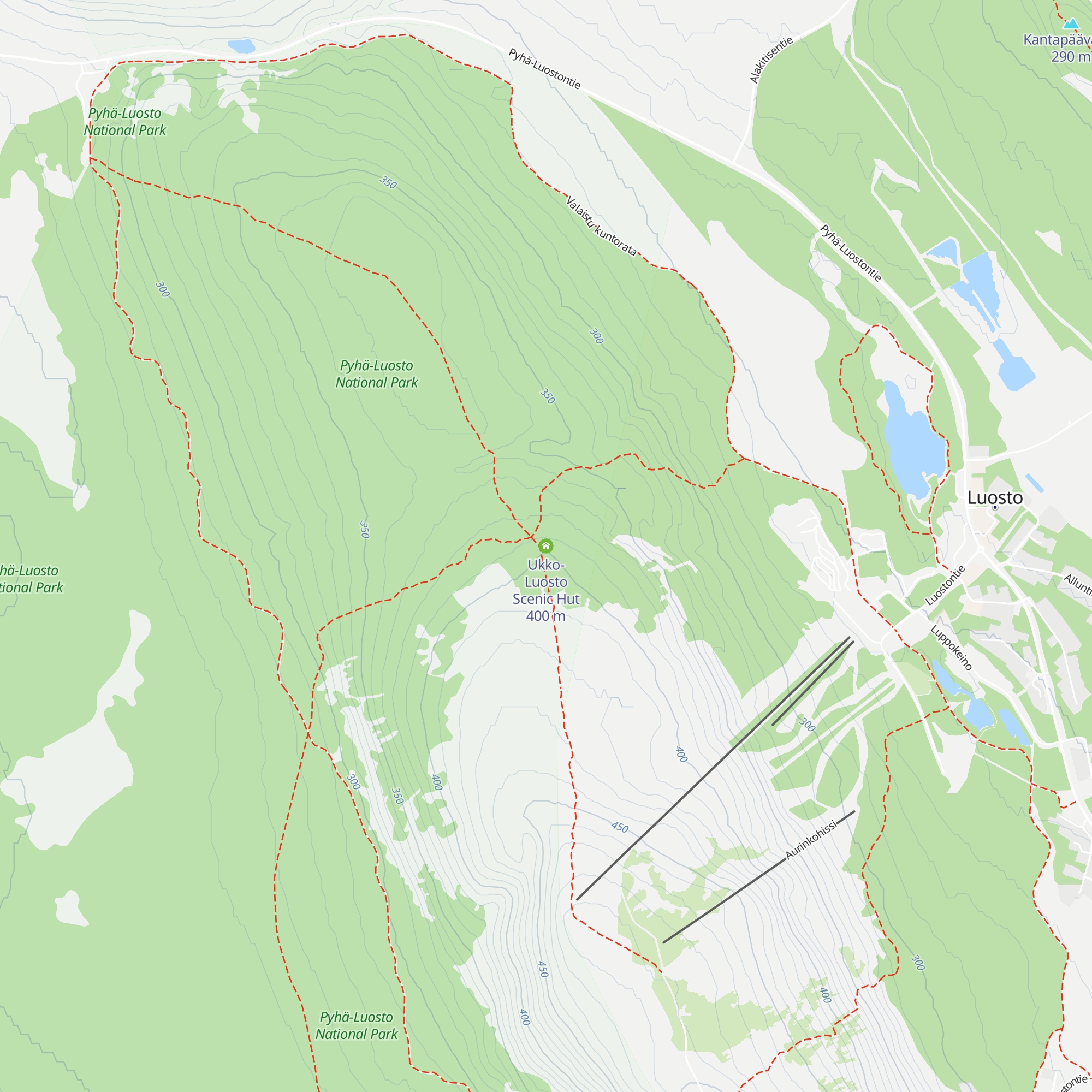 Ukko-Luosto Scenic Hut map