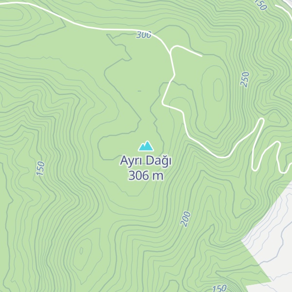 Map of Ayrı Dağı