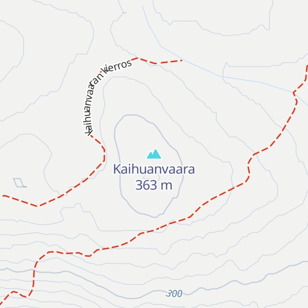 Map of Kaihuanvaara