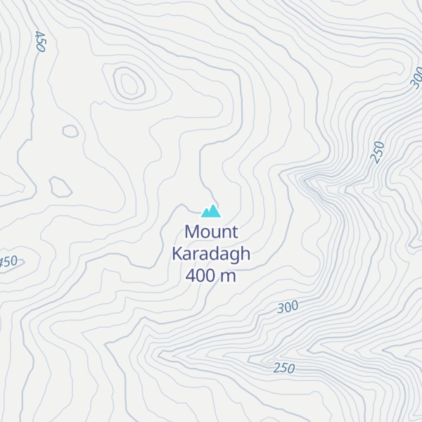 Map of Mount Karadagh
