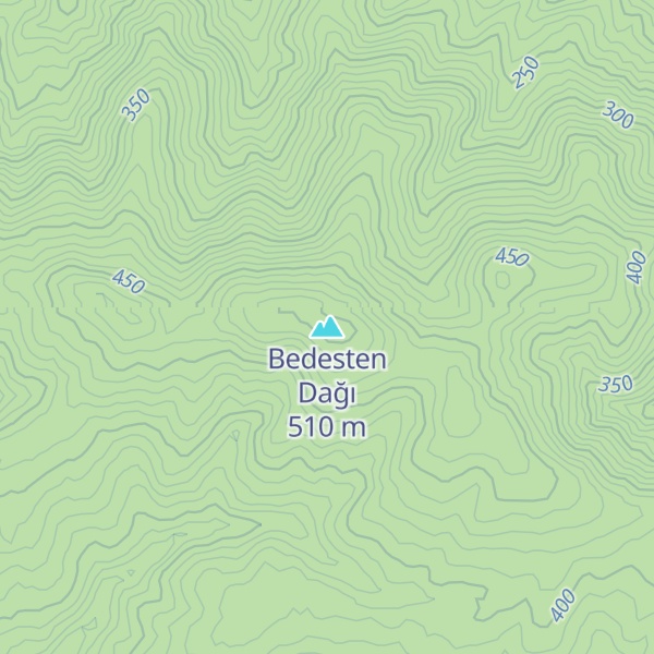 Map of Bedesten Dağı