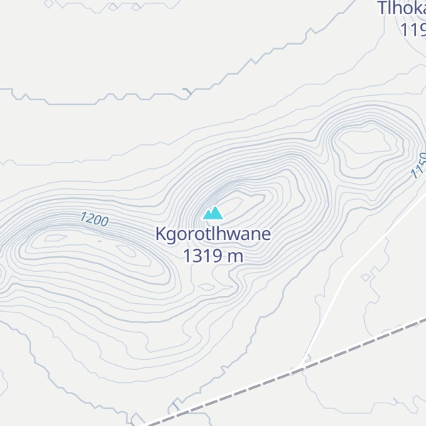 Map of Kgorotlhwane