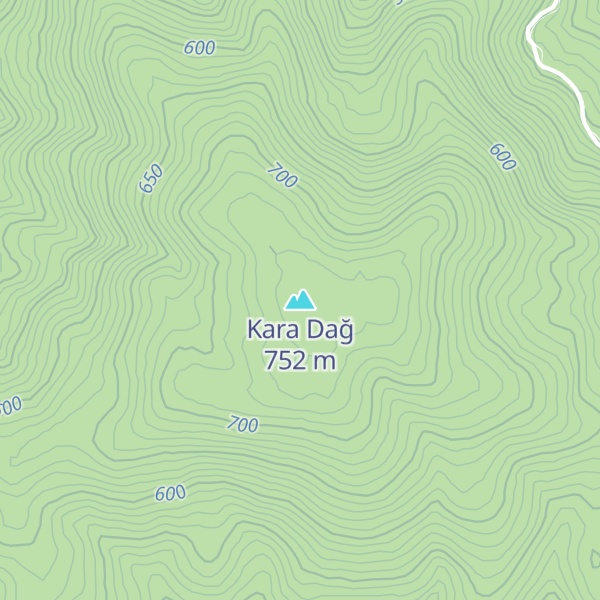 Map of Kara Dağ
