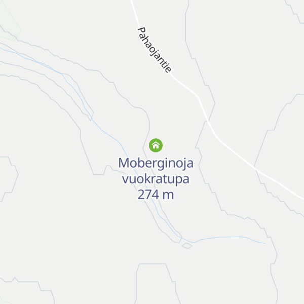 Map of Moberginoja autiotupa