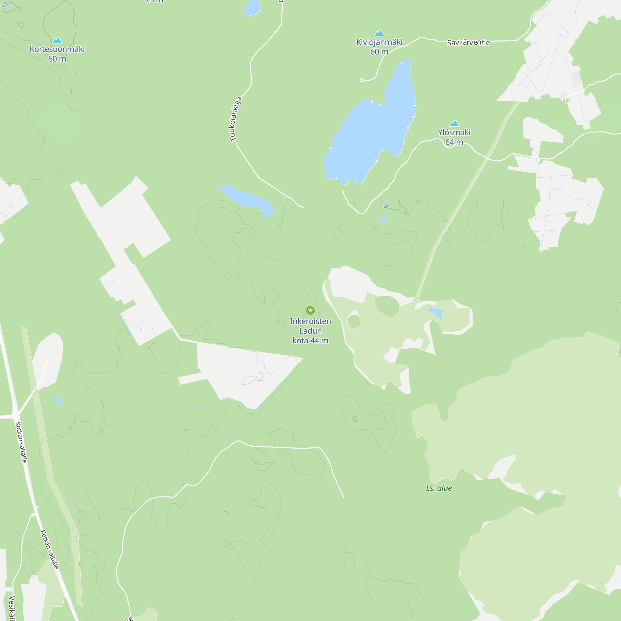 Inkeroisten Ladun kota map
