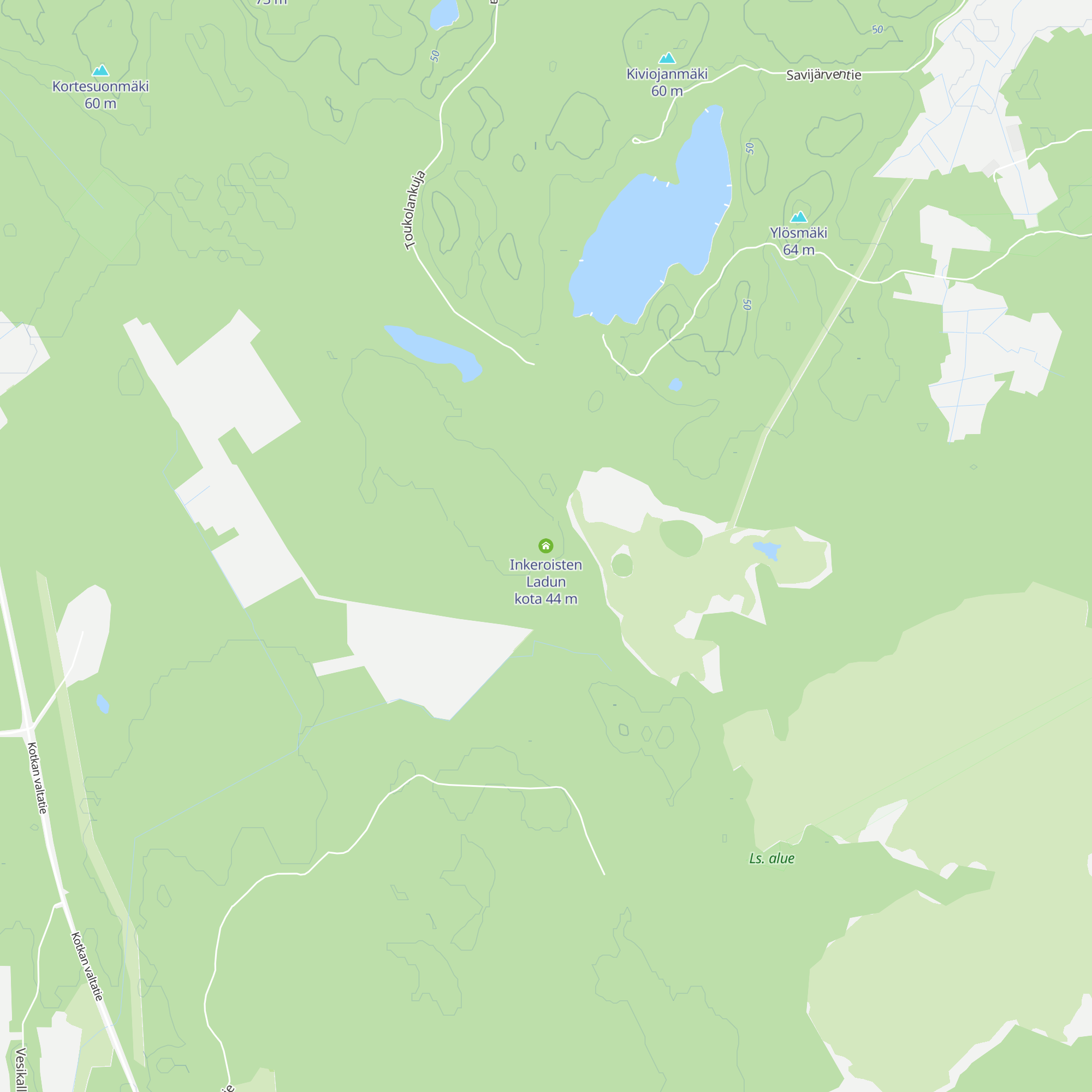 Inkeroisten Ladun kota map
