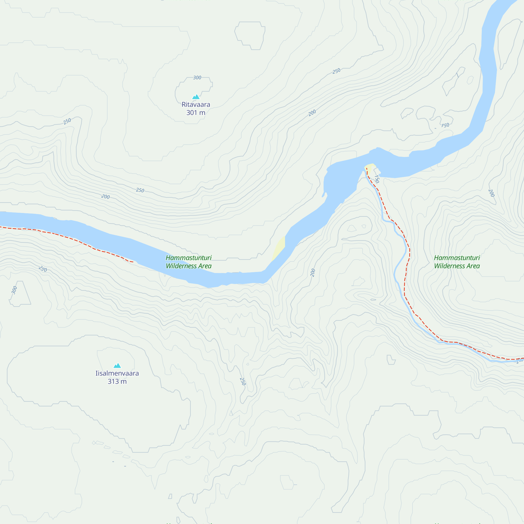 Ritakoski autiotupa map