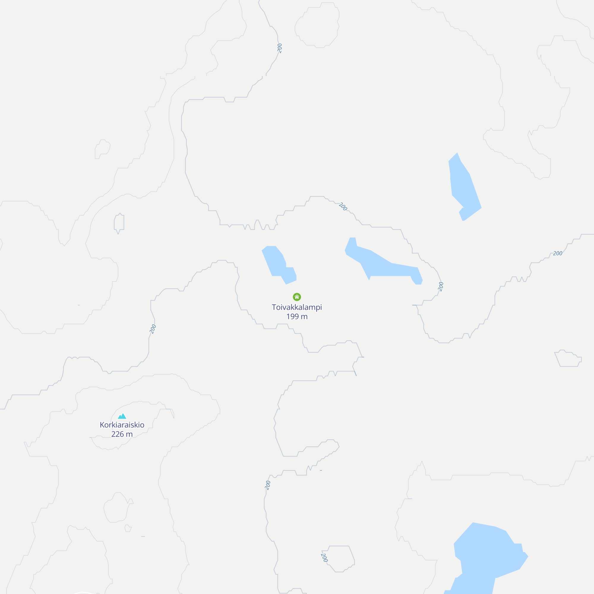 Toivakkalampi map