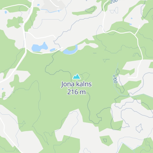 Map of Joņa kalns
