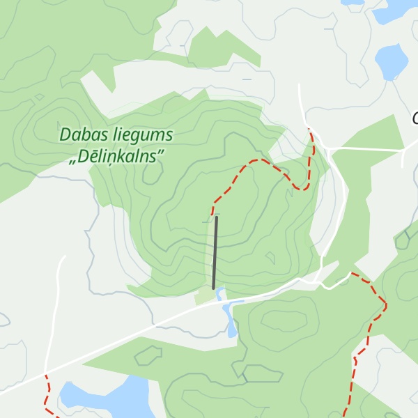 Map of Dēliņkalns