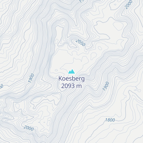 Map of Koesberg