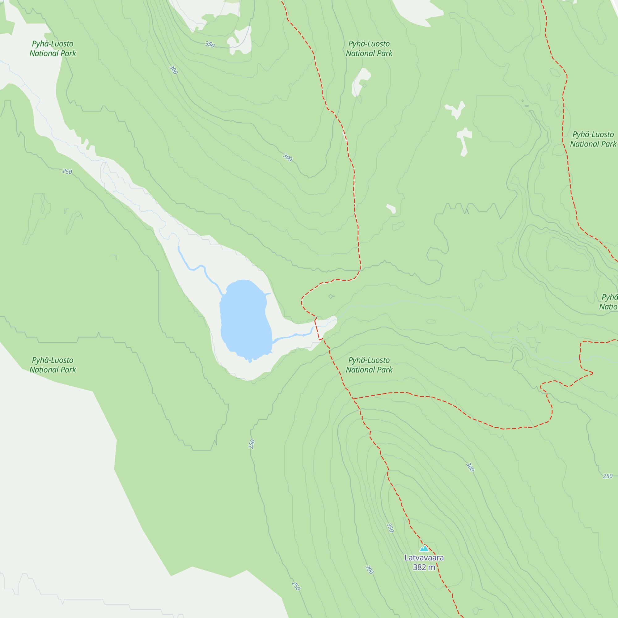 Pyhälampi Day-Trip Hut map