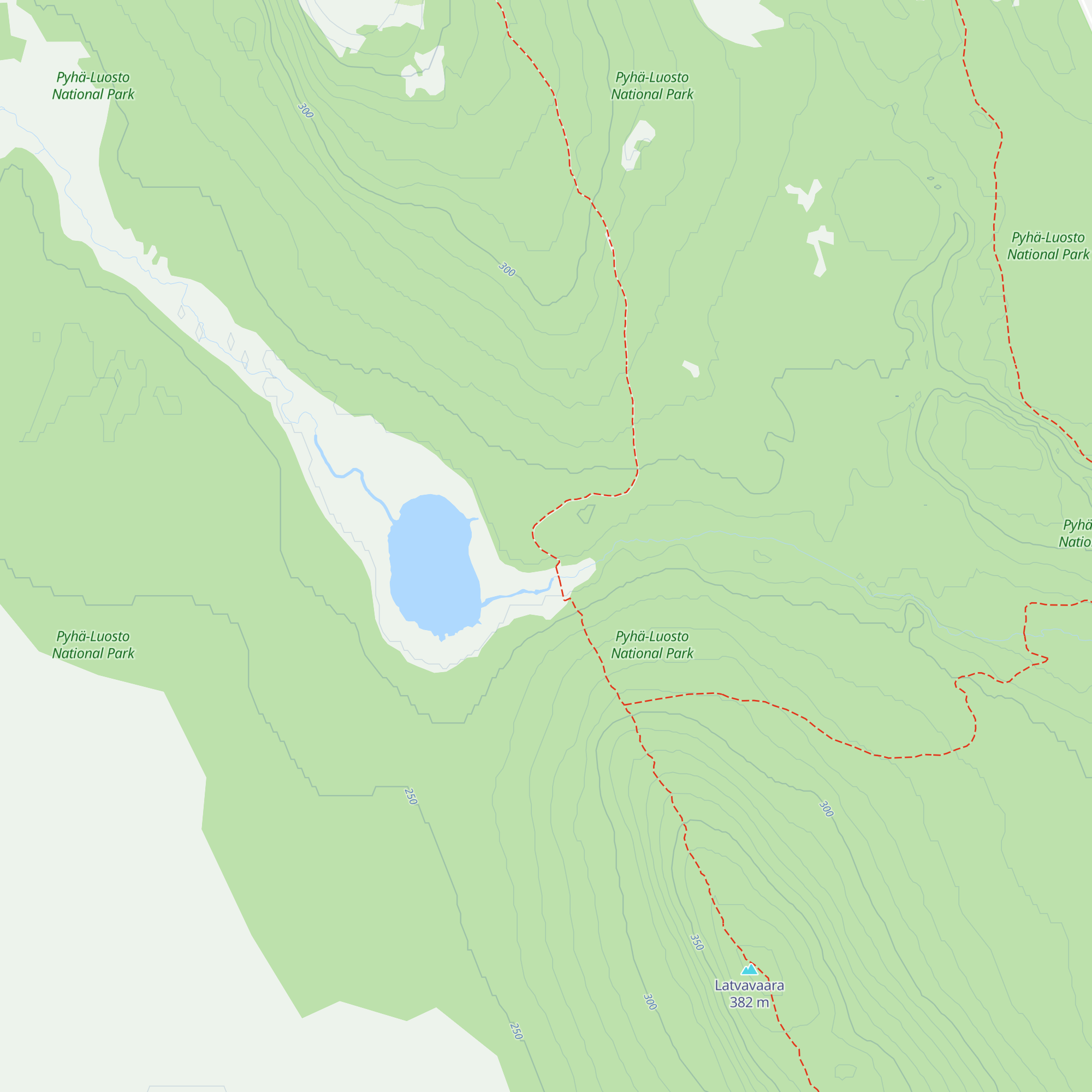 Pyhälampi Day-Trip Hut map
