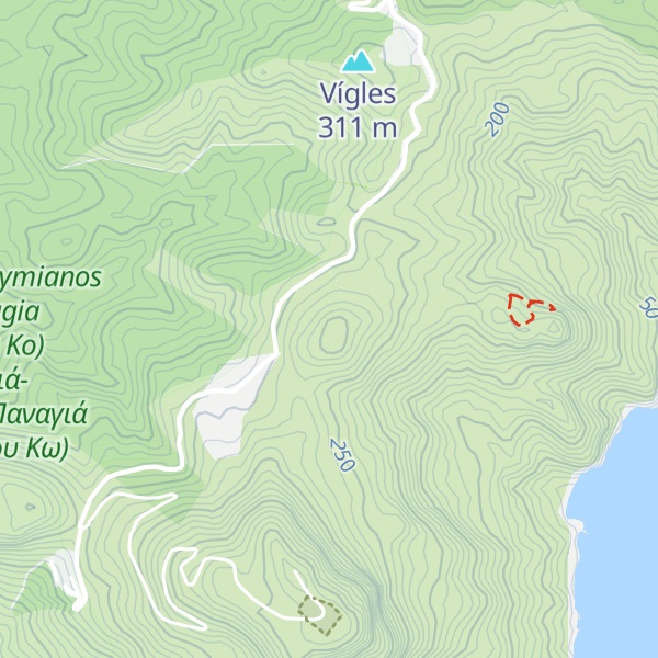 Map of Koutsoúri
