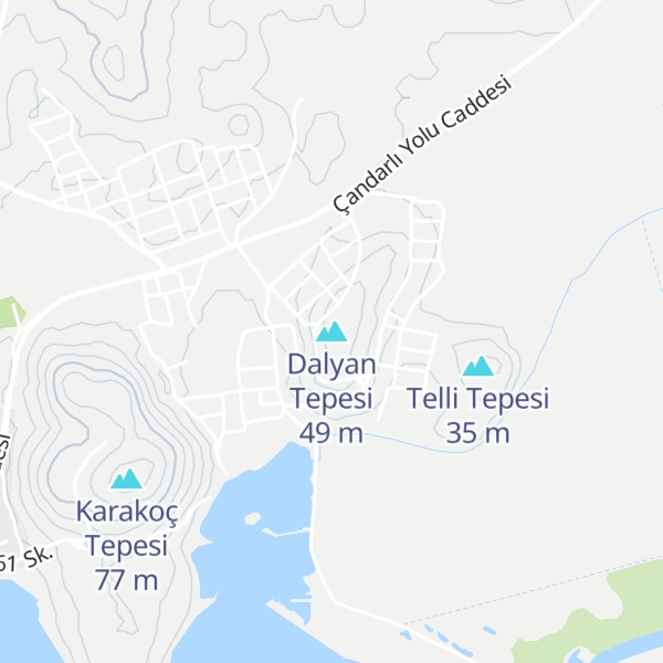 Map of Dalyan Tepesi