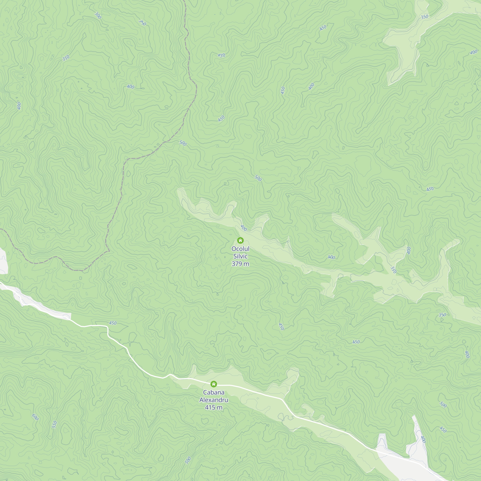 Ocolul Silvic map