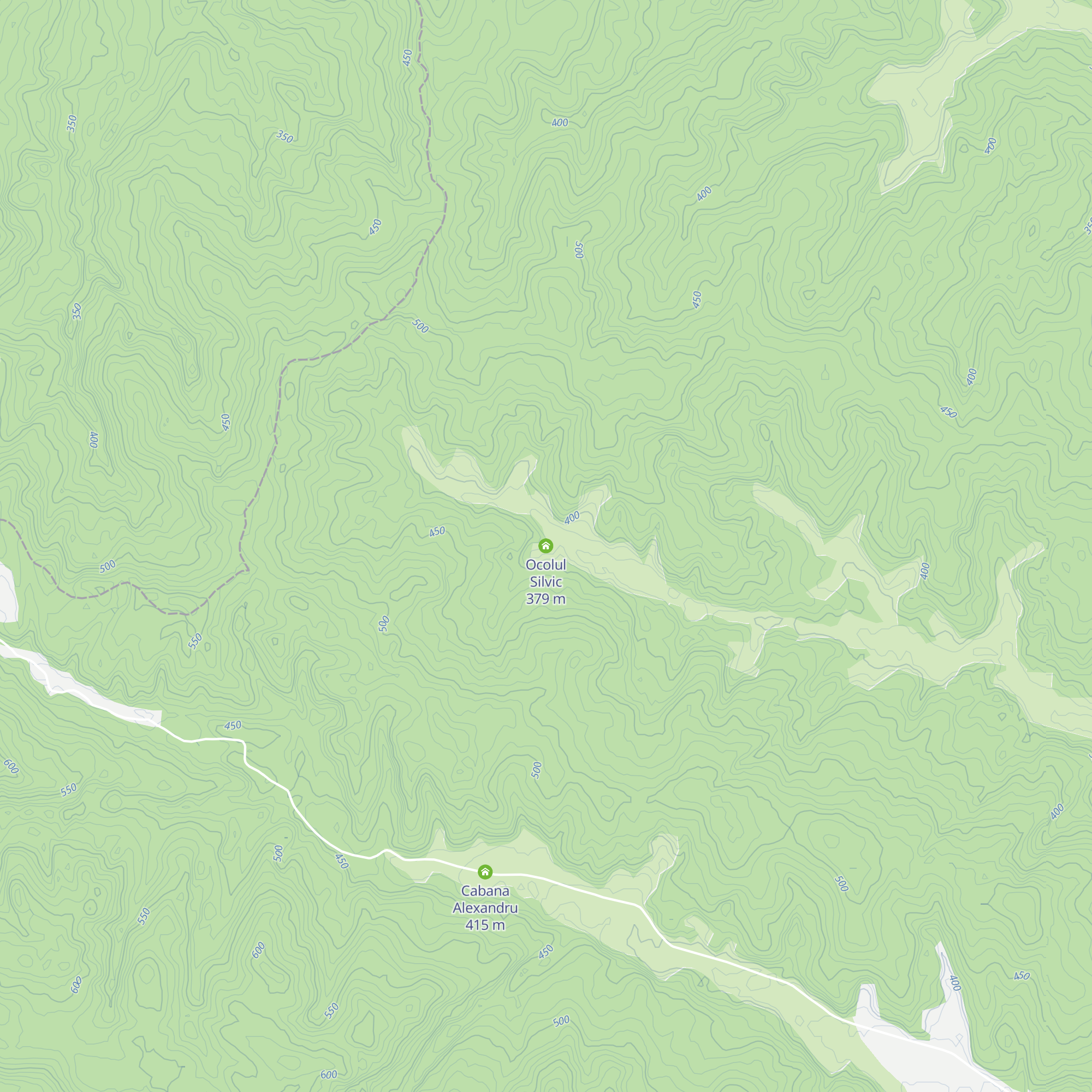 Ocolul Silvic map
