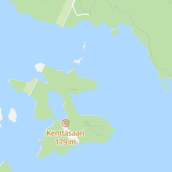 Map of Kenttäsaari autiotupa
