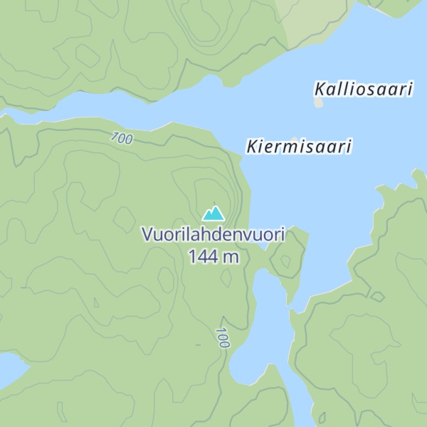 Map of Vuorilahdenvuori