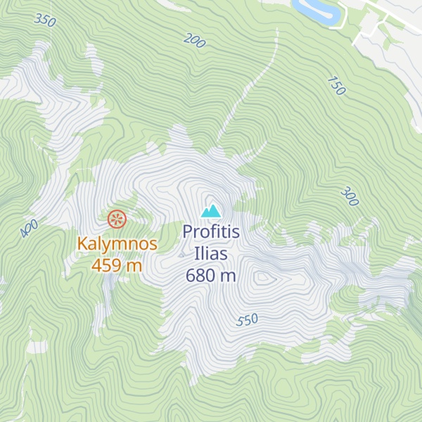 Map of Profitis Ilias