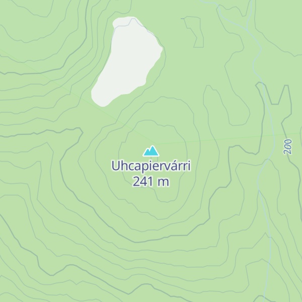 Map of Uhcapiervárri