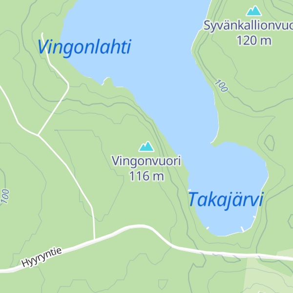 Map of Vingonvuori
