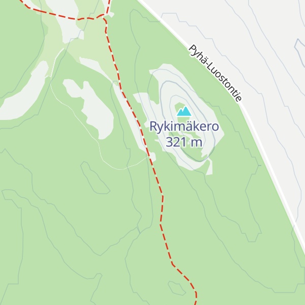 Map of Rykimäkero kota