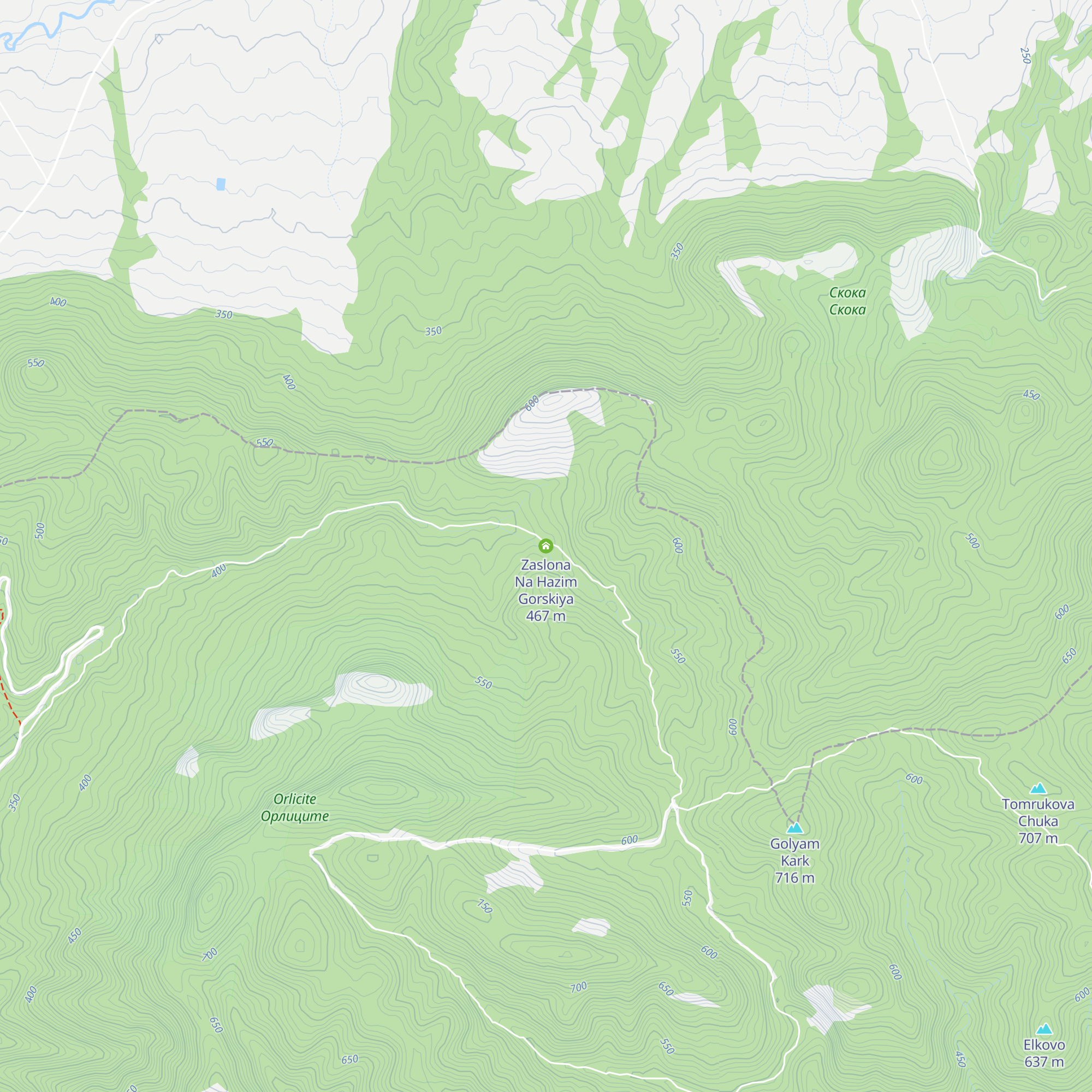 Zaslona Na Hazim Gorskiya map