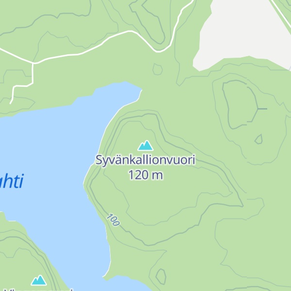 Map of Syvänkallionvuori
