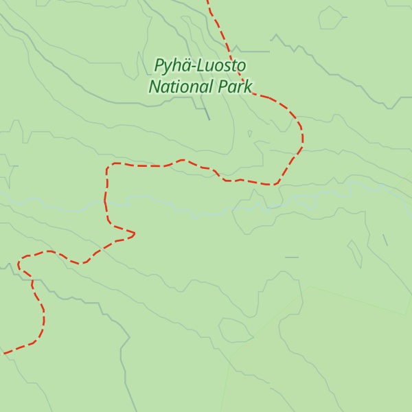 Map of Kuukkeli Rental Hut