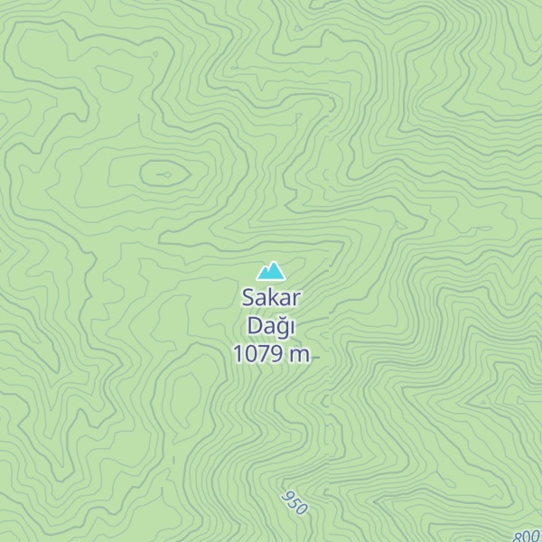 Map of Sakar Dağı