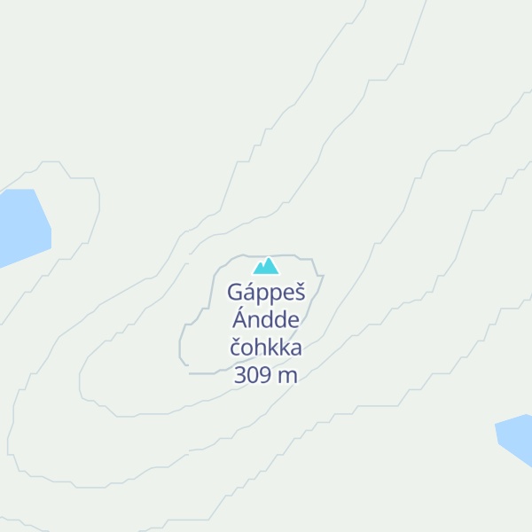 Map of Gáppeš Ándde čohkka