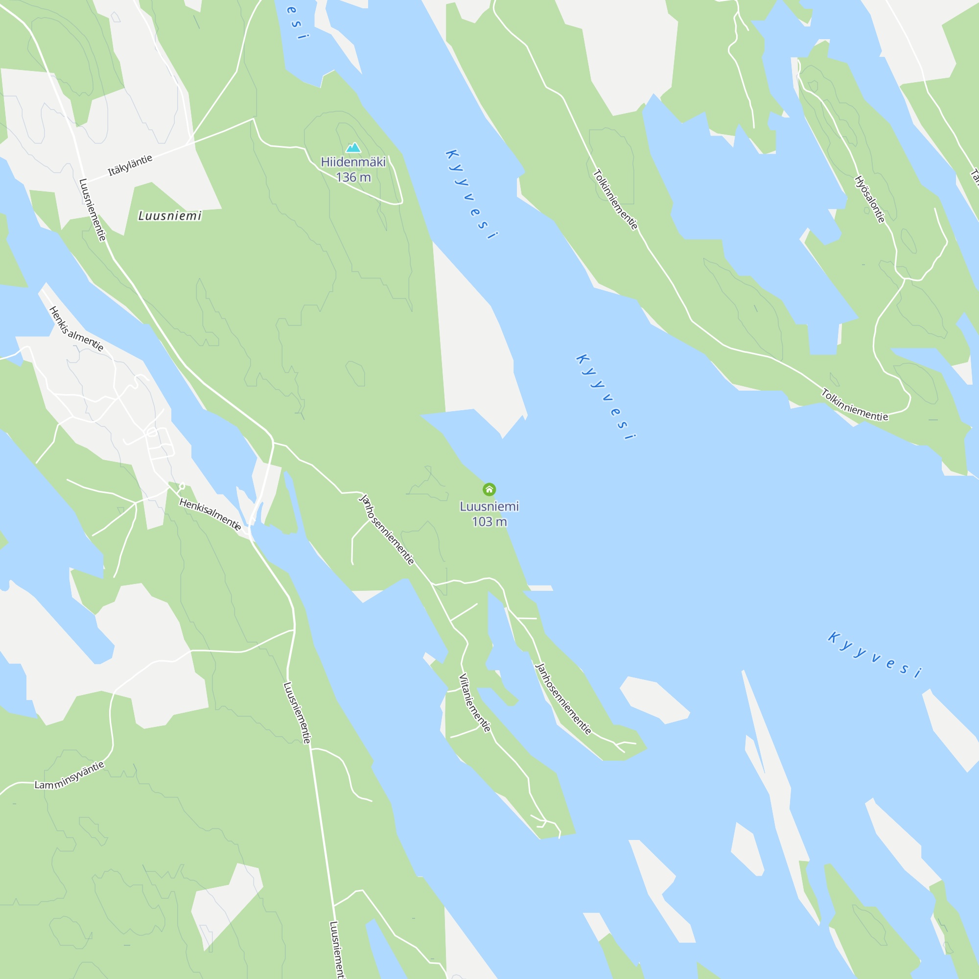 Luusniemi map