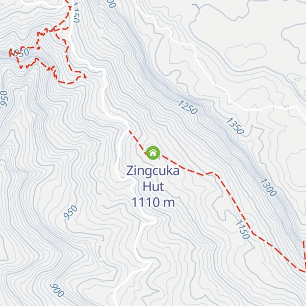 Map of Zingcuka Hut
