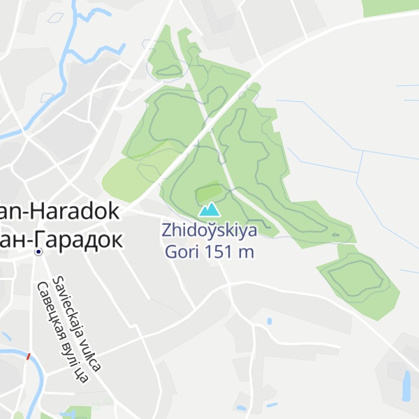 Map of Zhidoўskiya Gori
