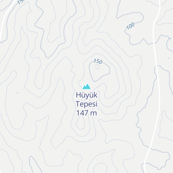 Map of Hüyük Tepesi