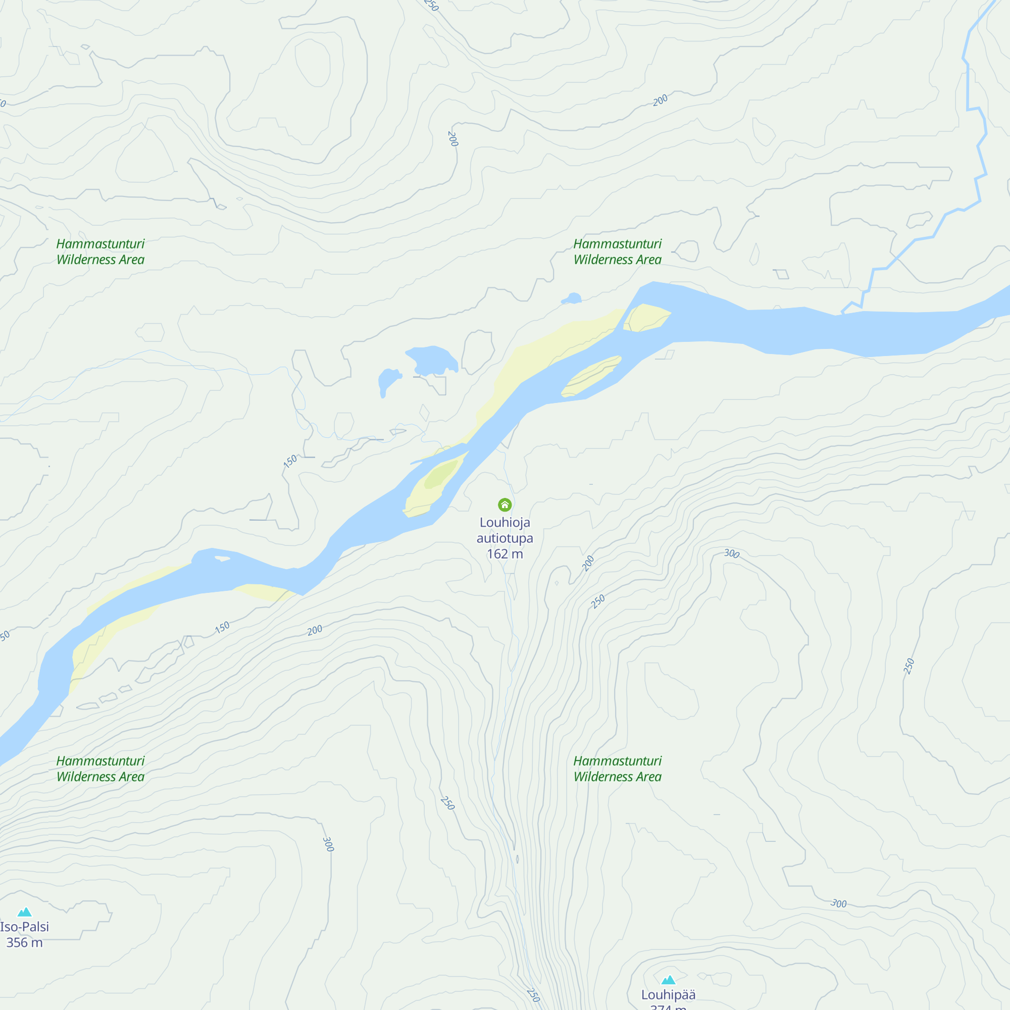 Louhioja autiotupa map