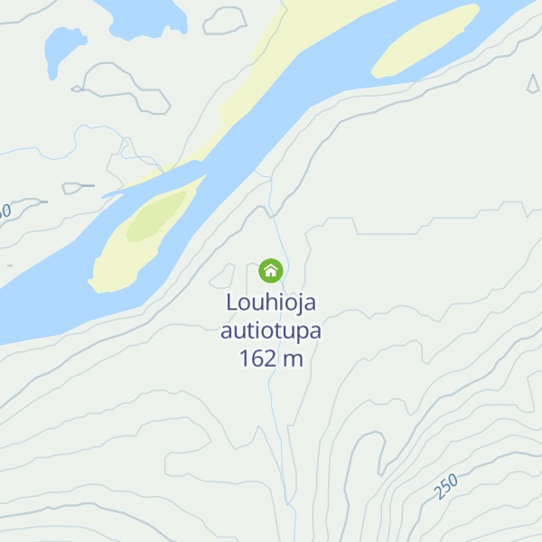 Map of Louhioja autiotupa